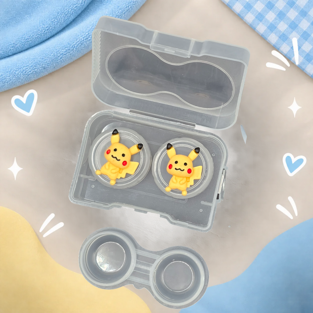 Estuche para Pupilentes con Aplicador Kawaii