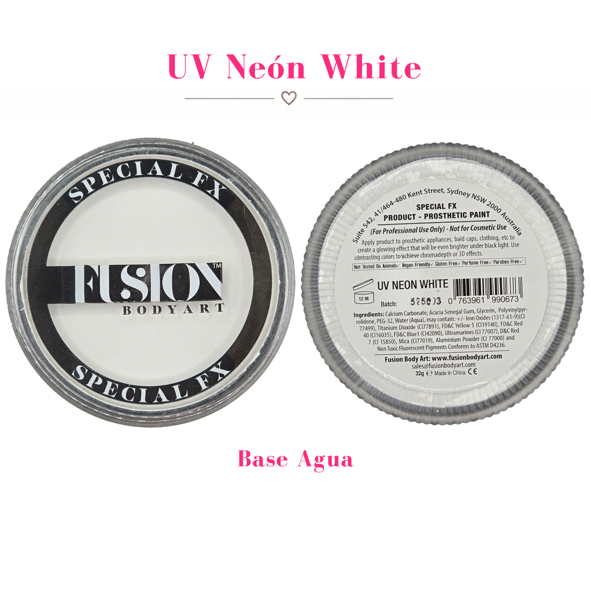 Neón UV 32gr - Fusion Body Art Special FX