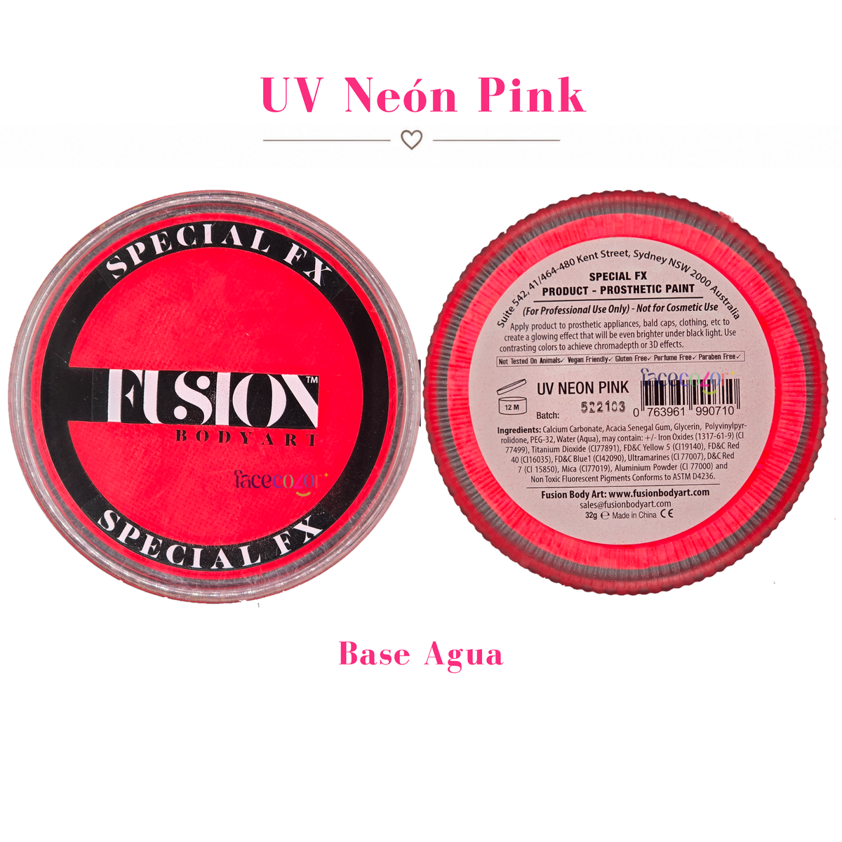 Neón UV 32gr - Fusion Body Art Special FX