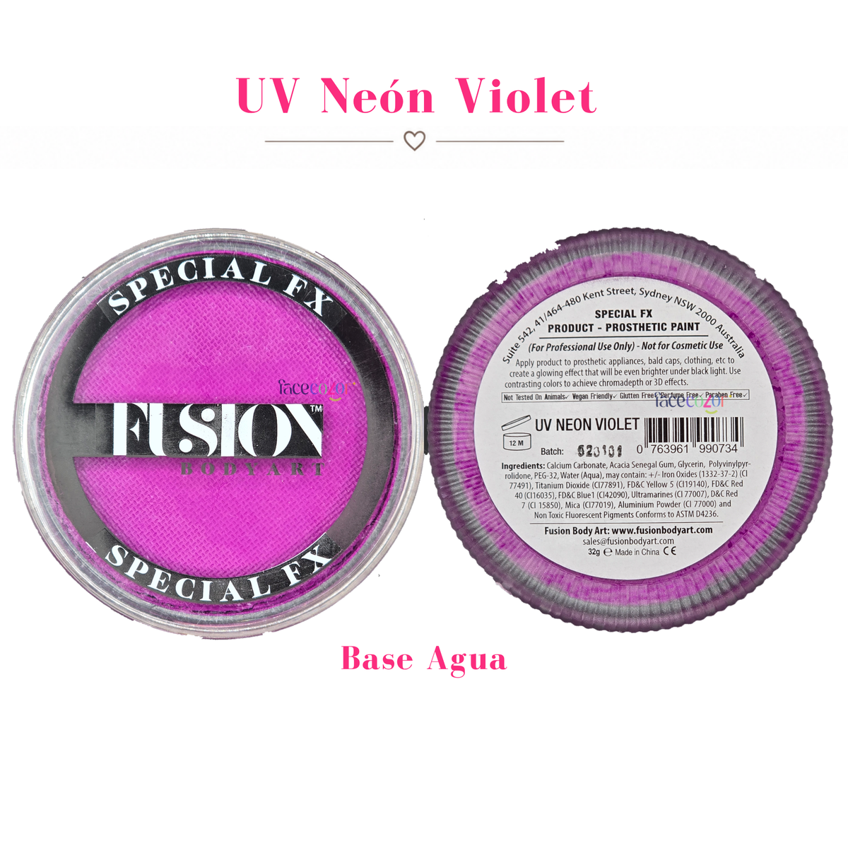 Neón UV 32gr - Fusion Body Art Special FX