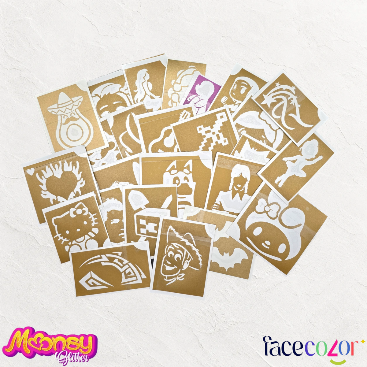 Kit Glitter Tattoo Moonsy Glitter