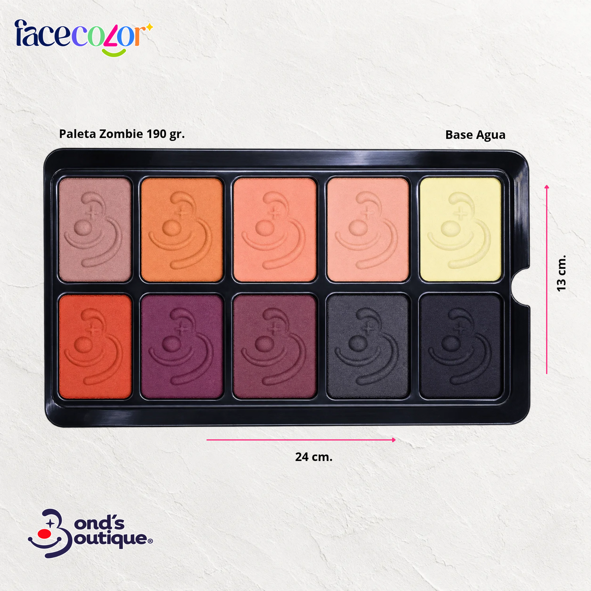Paleta de 10 Colores "Zombie"