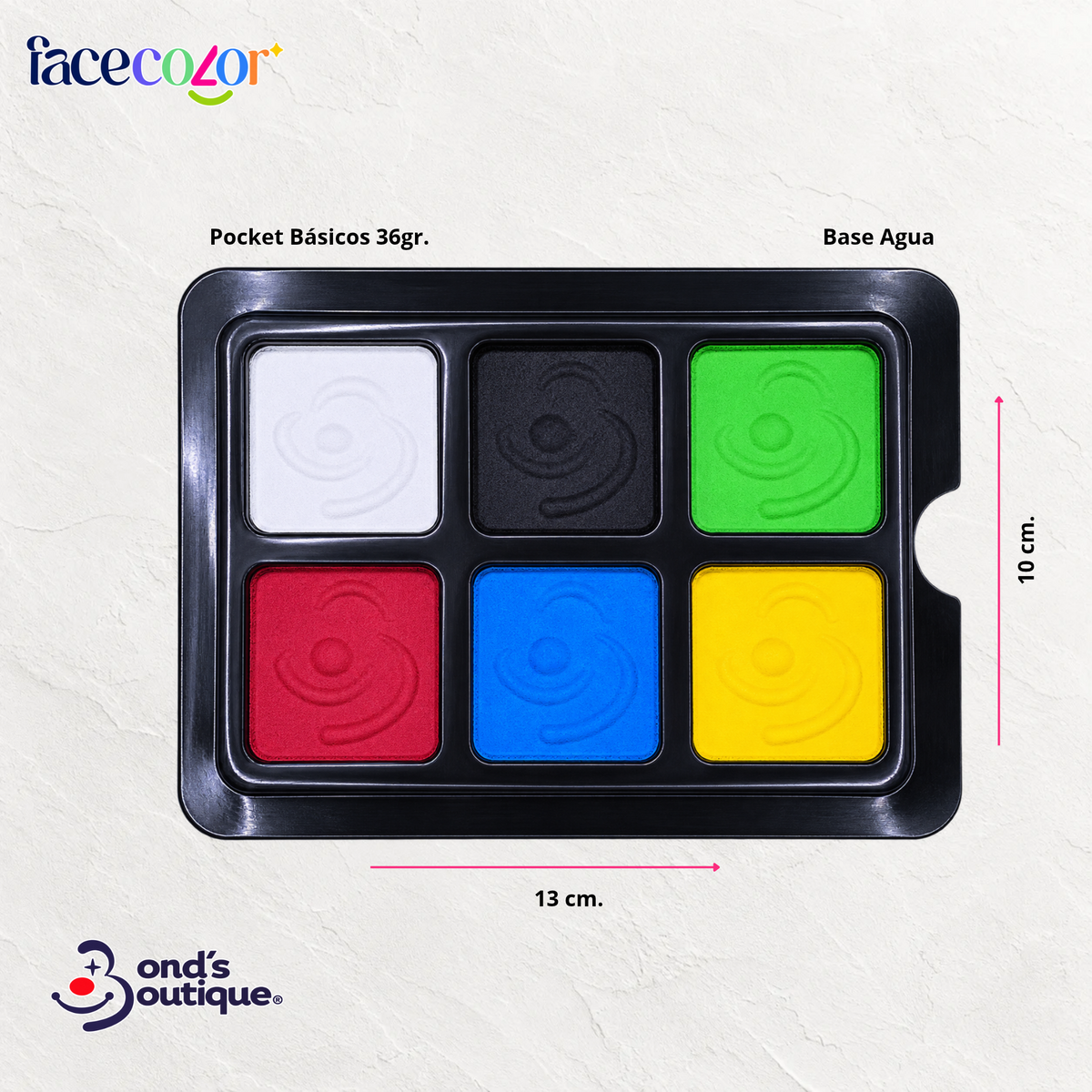 Paleta Pocket Básicos 6 colores Bond's Boutique