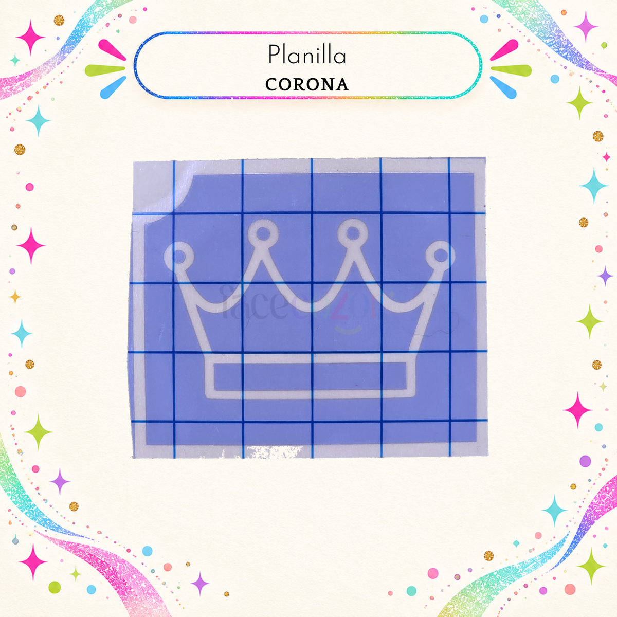 Plantilla Adhesiva - Corona (uso individual)