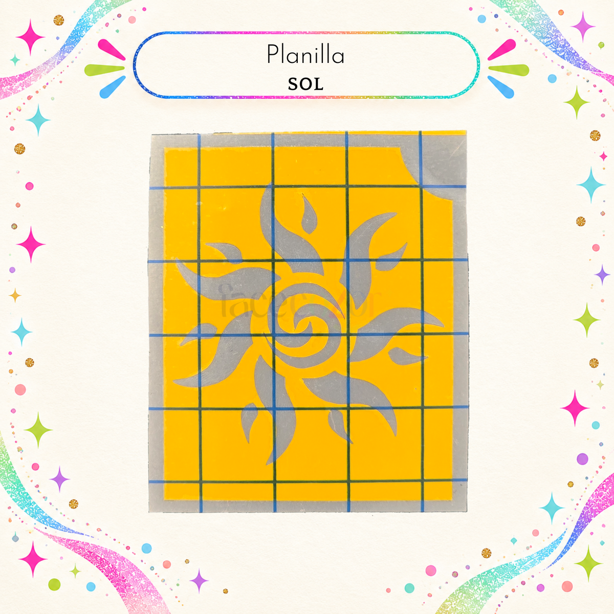 Plantilla Adhesiva - Sol (uso individual)