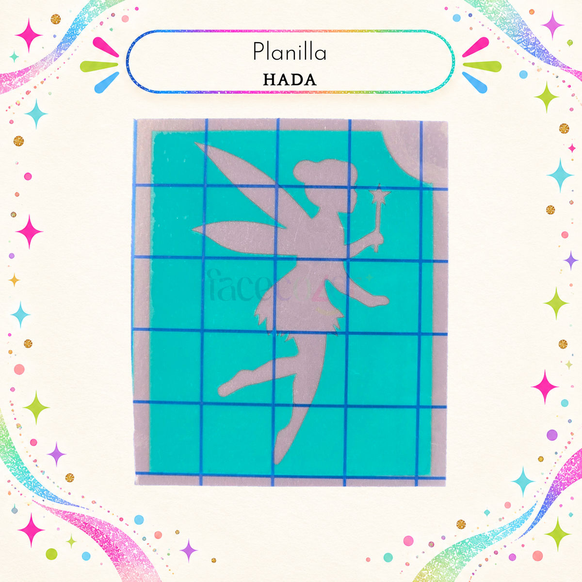 Plantilla Adhesiva - Hada (uso individual)