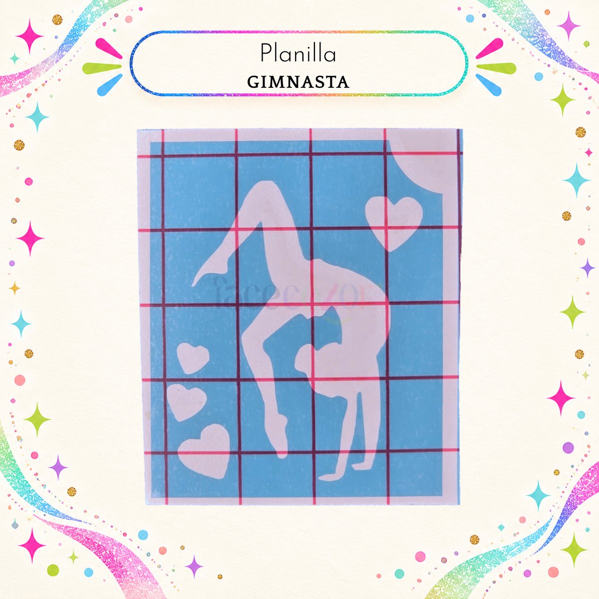 Plantilla Adhesiva - Gimnasta (uso individual)