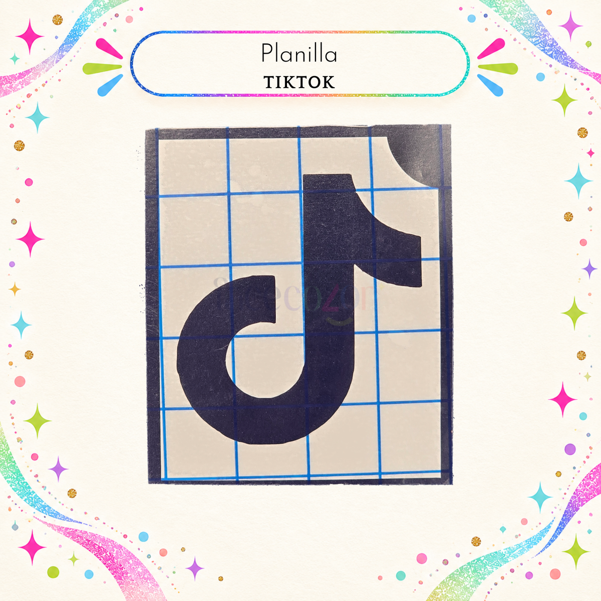 Plantilla Adhesiva - Tiktok (uso individual)