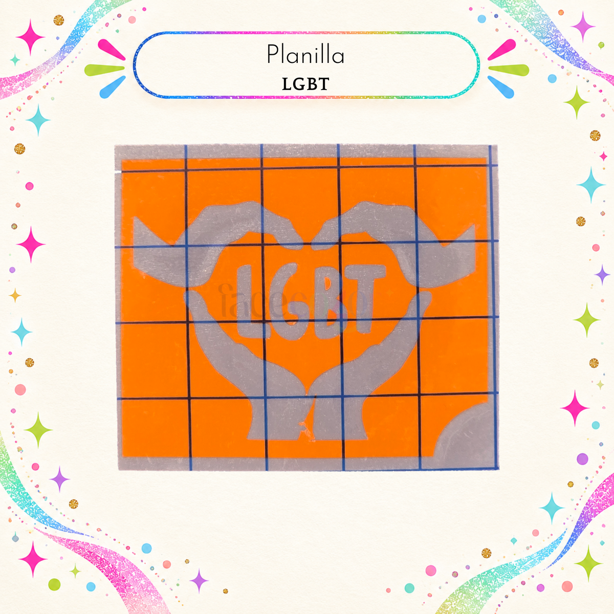 Plantilla Adhesiva - LGBT (uso individual)