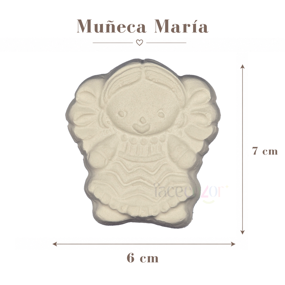 Figura de cerámica Muñeca María (Venta en individual)
