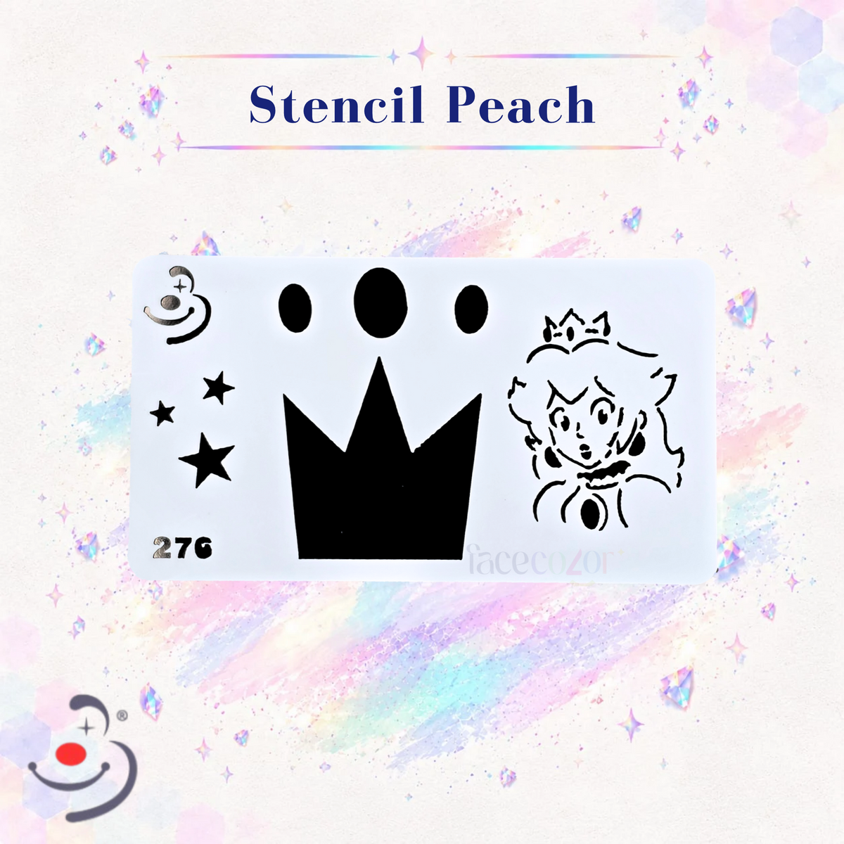 Stencil Peach