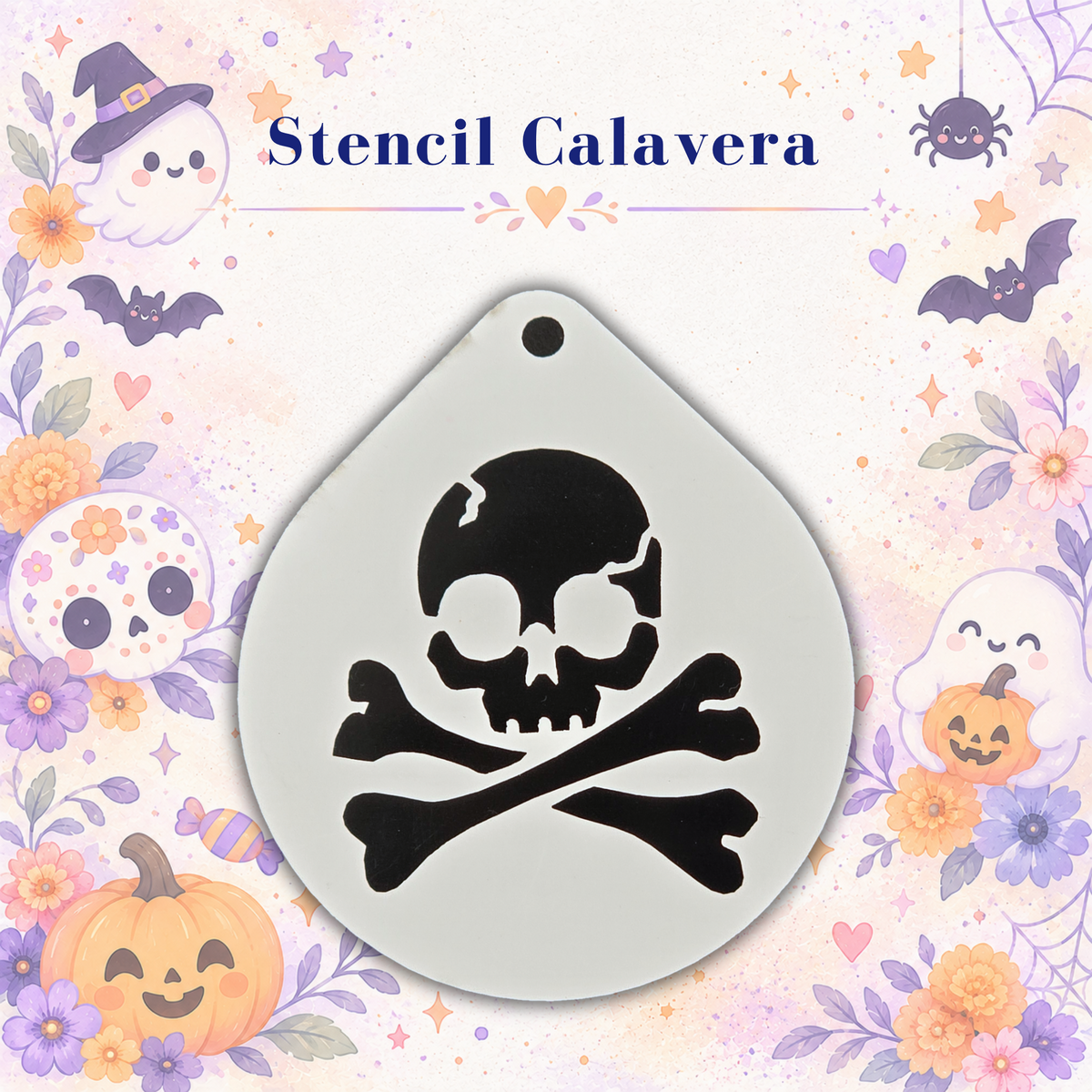 Stencil Calavera