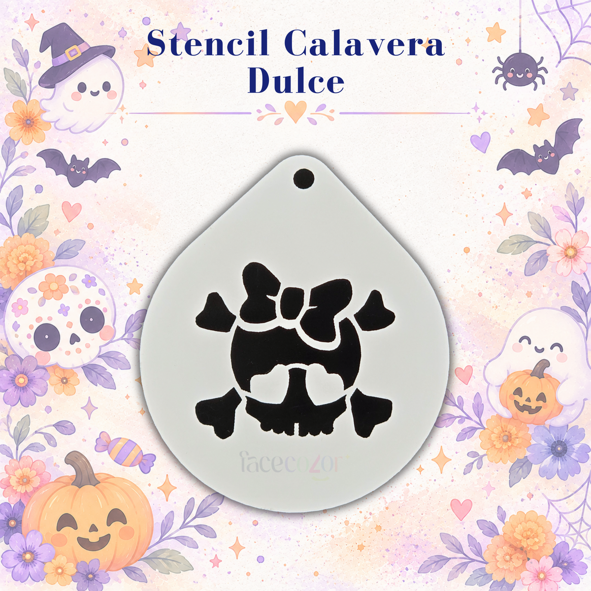 Stencil Calavera Dulce