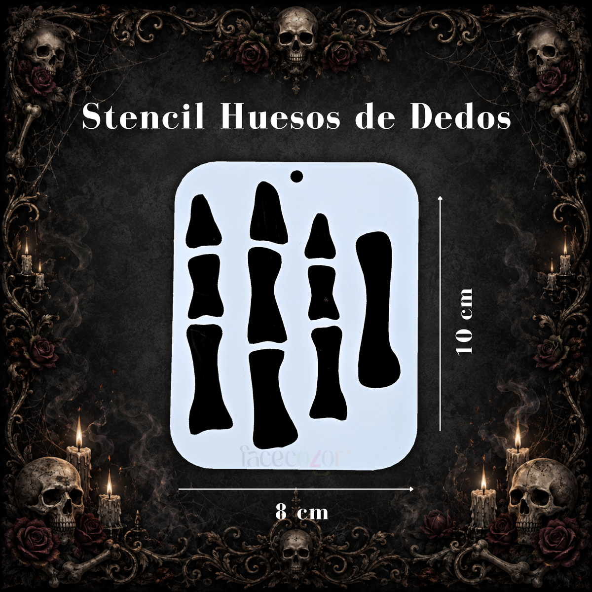 Stencil Huesos de Dedos
