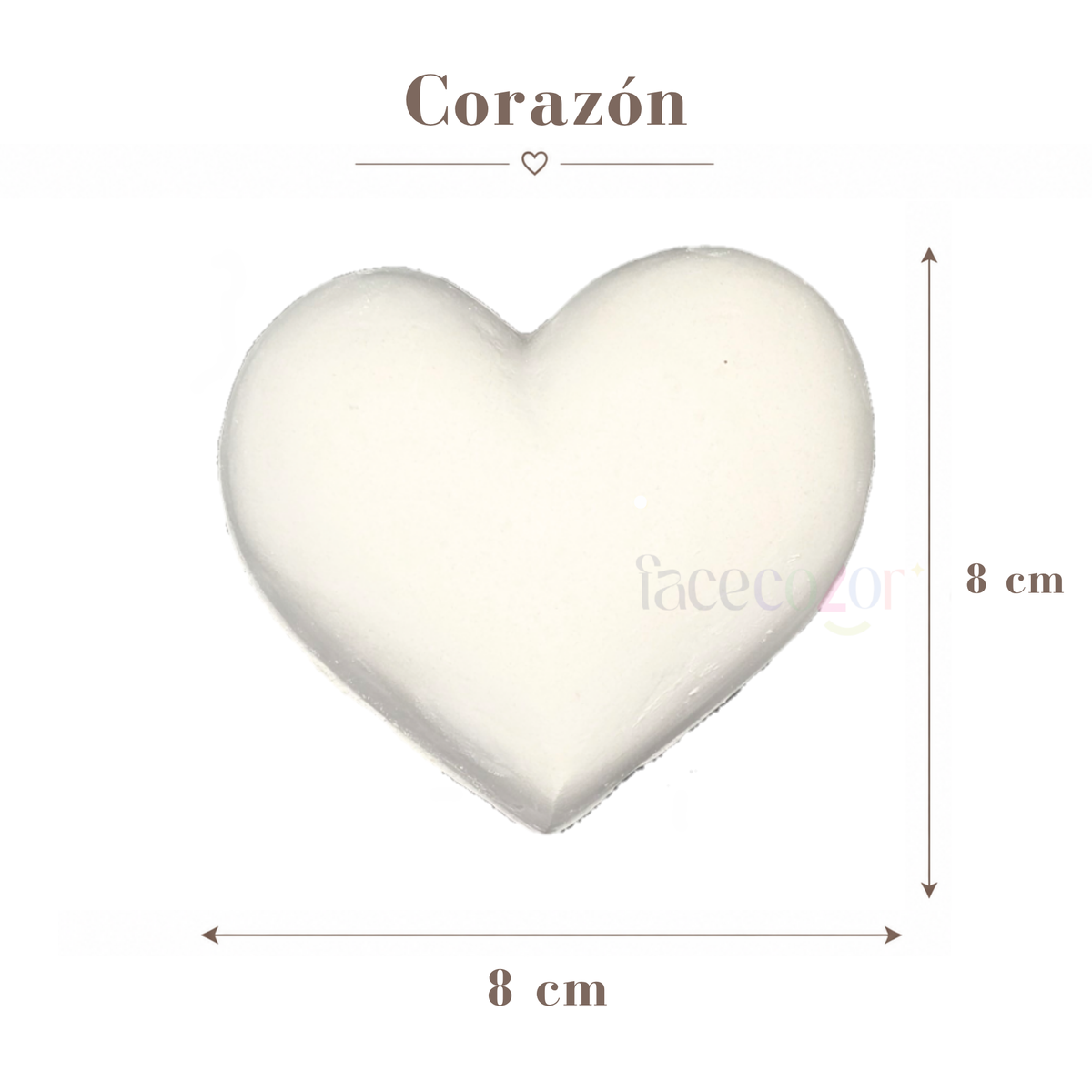 Figura de cerámica Corazón (Venta en individual)