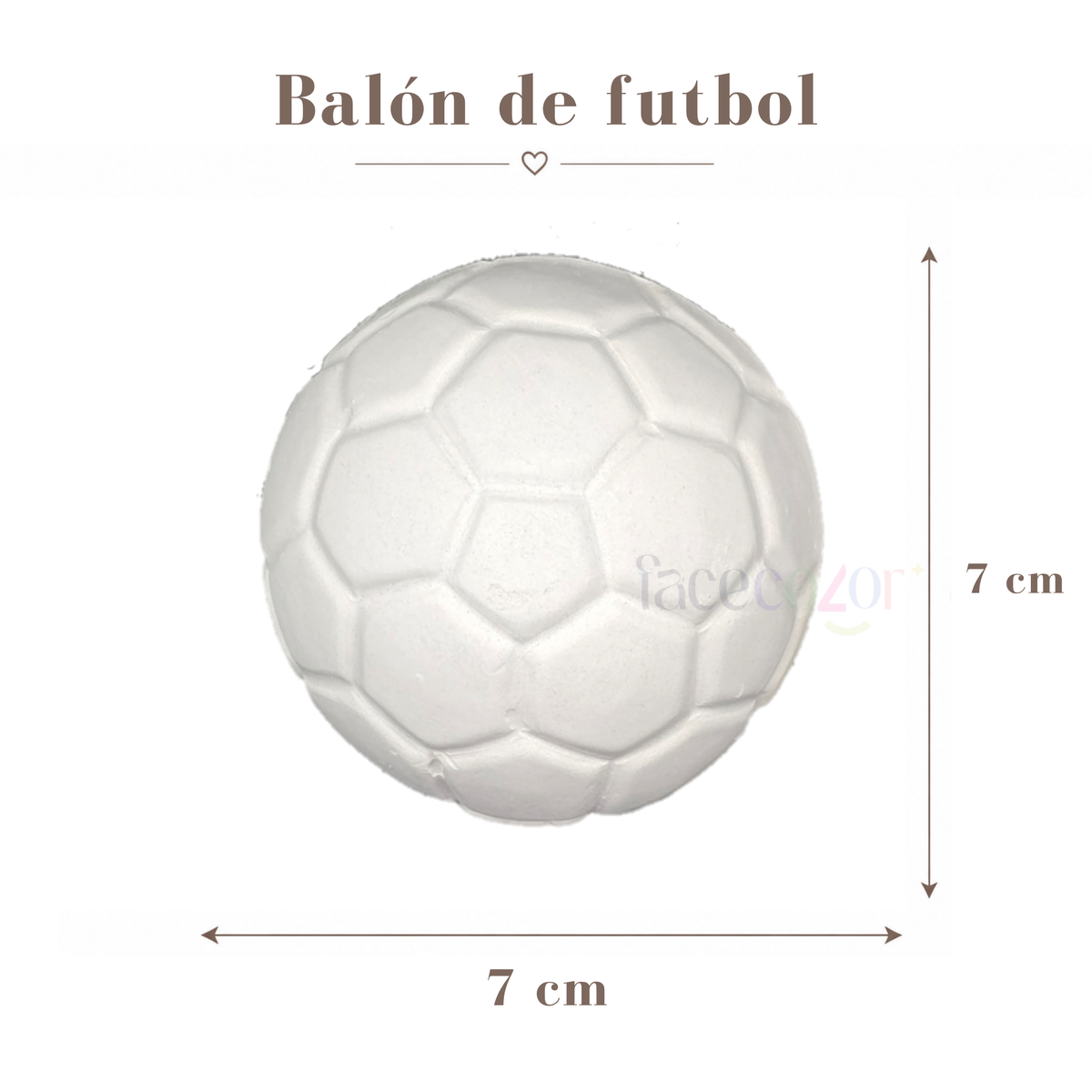 Figura de cerámica Balón de Futbol (Venta en individual)