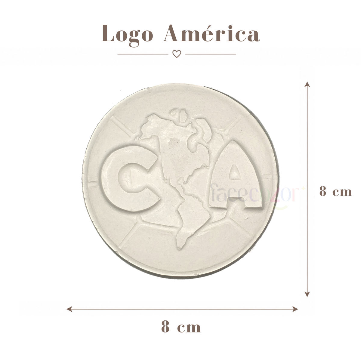Figura de cerámica Logo América (Venta en individual)