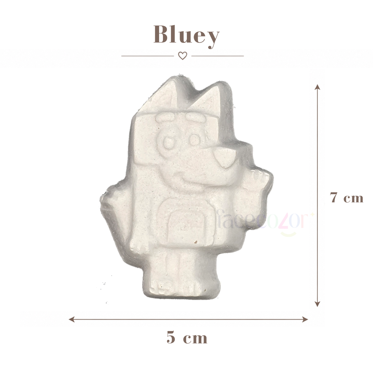 Figura de cerámica Bluey (Venta en individual)