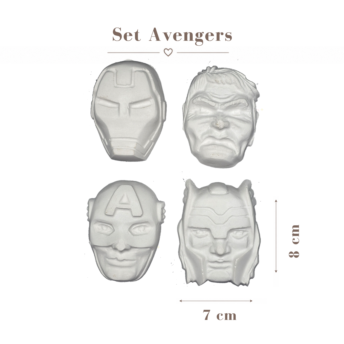 Figura de cerámica Set Avengers (Venta en Conjunto)