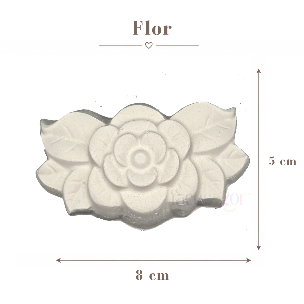Figura de cerámica Flor (Venta en individual)