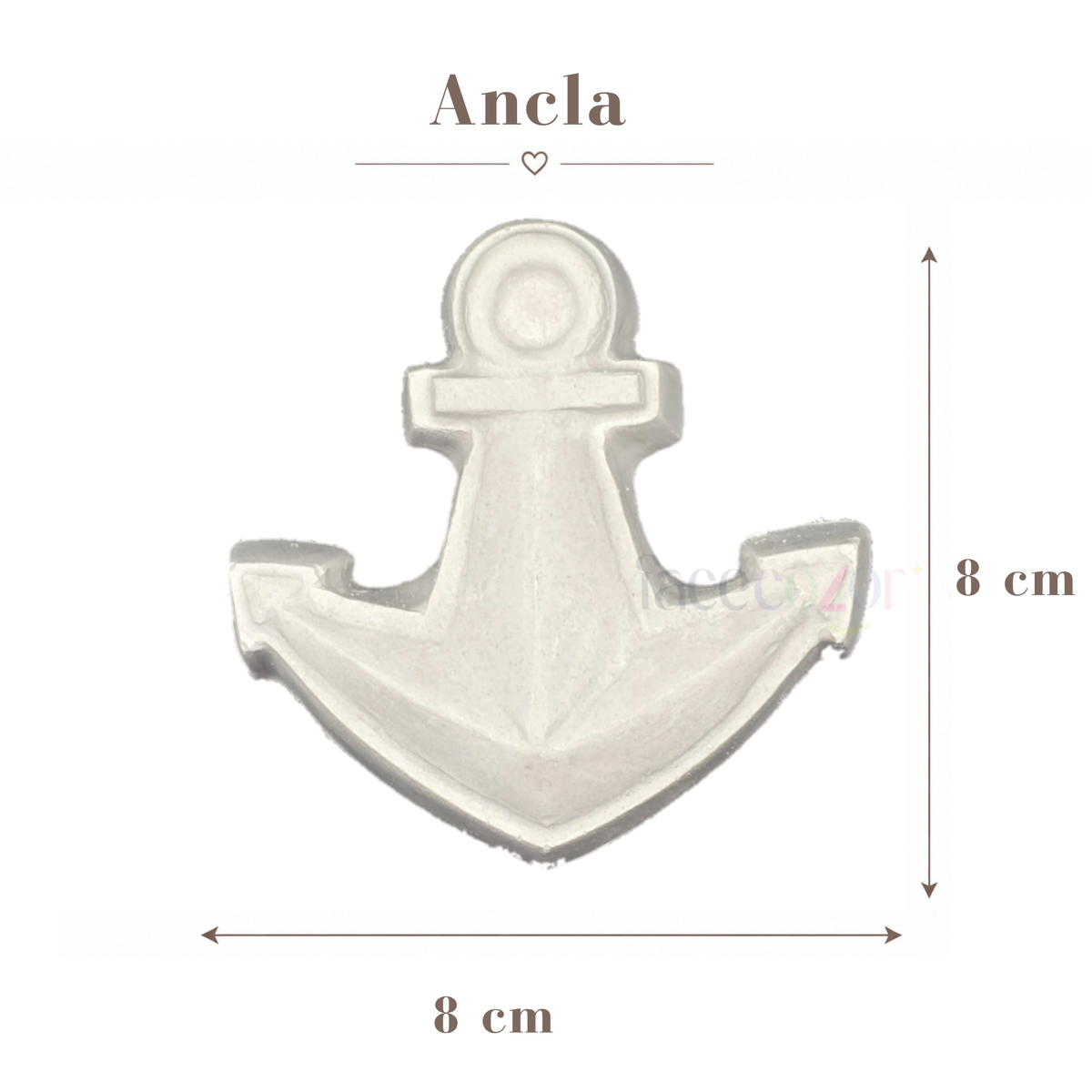 Figura de cerámica Ancla (Venta en individual)