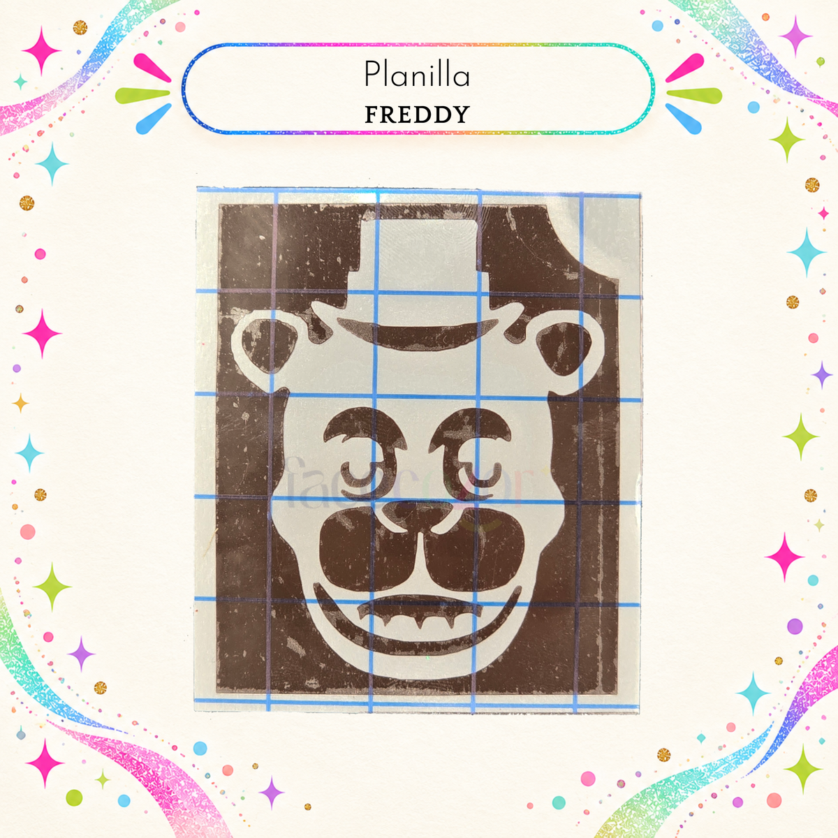 Plantilla Adhesiva - Freddy (uso individual)