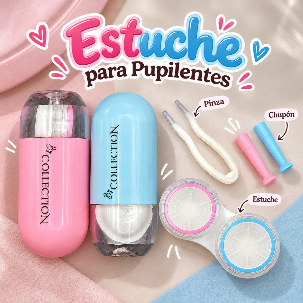 Estuche con Aplicador para lentes de contacto