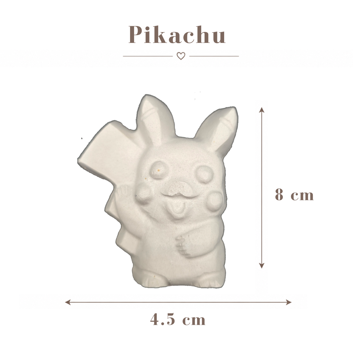 Figura de cerámica Pikachu (Venta en individual)