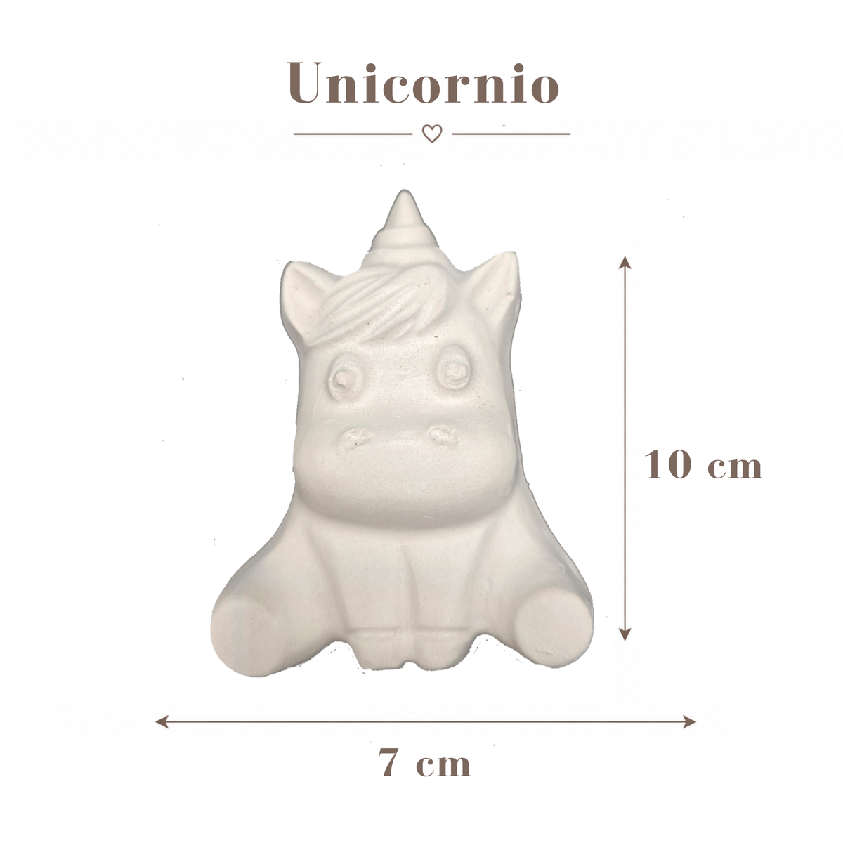 Figura de cerámica Unicornio 1 (Venta en individual)