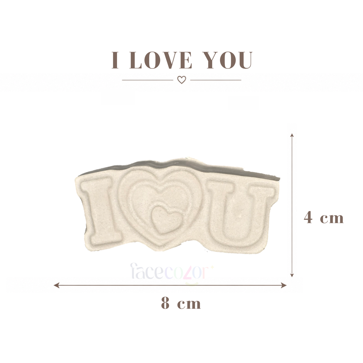Figura de cerámica I Love You  (Venta en individual)