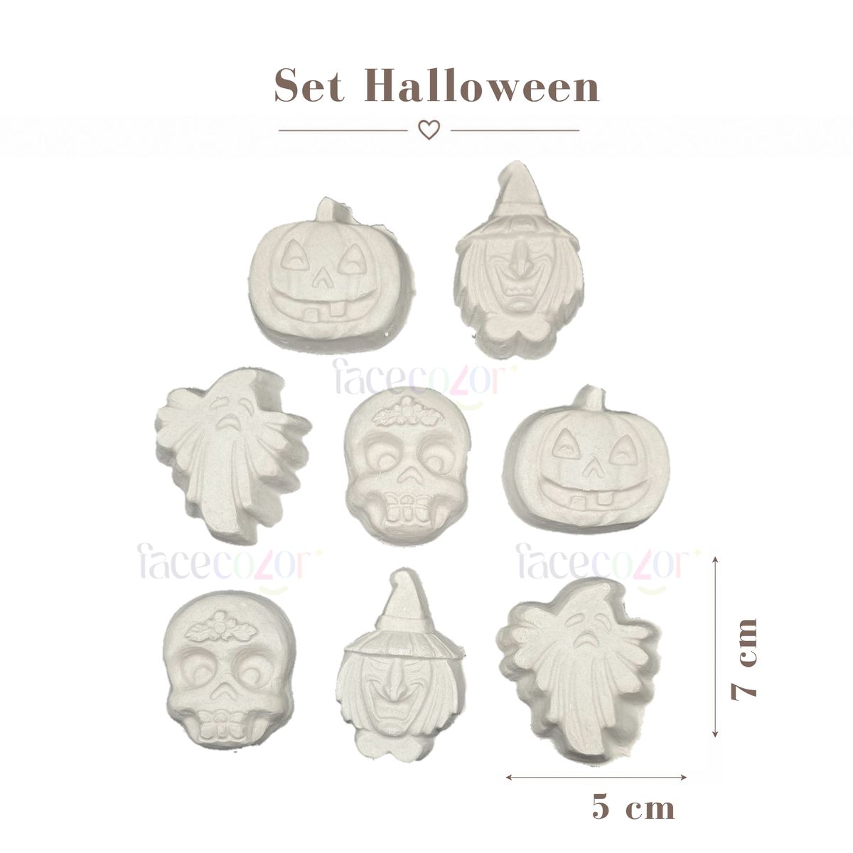 Figura de cerámica Set Halloween (Venta en Conjunto)