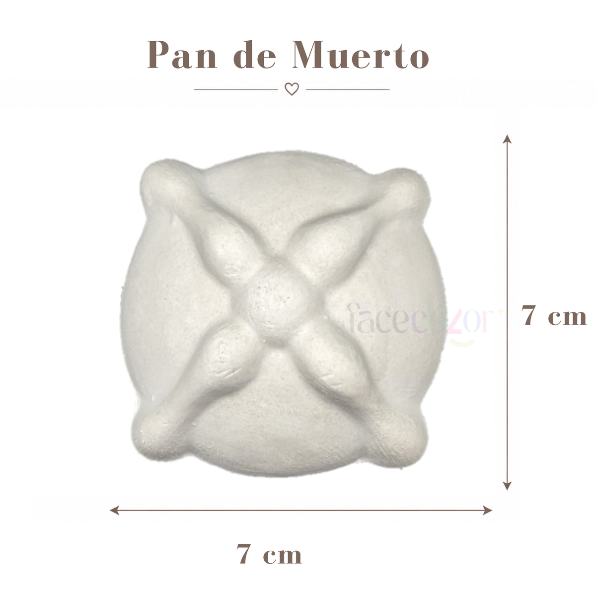 Figura de cerámica Pan de Muerto (Venta en individual)