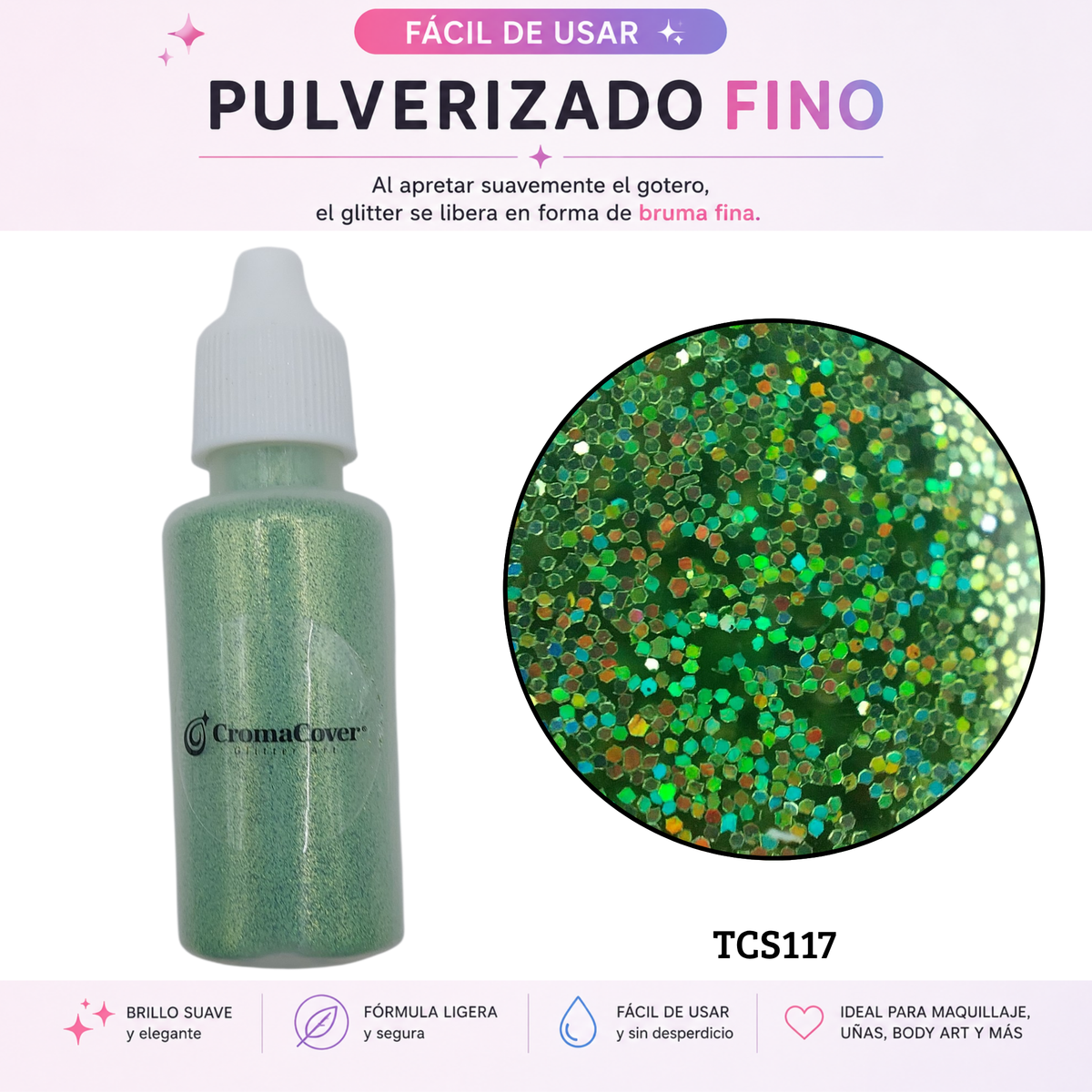 Atomizador de Glitter Cosmético 10 g – CromaCover