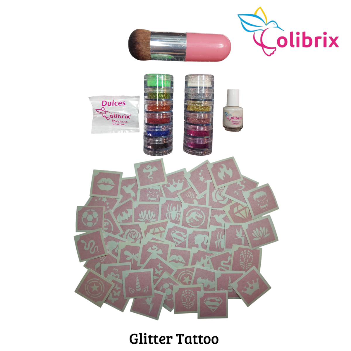 Glitter Tattoo Colibrix