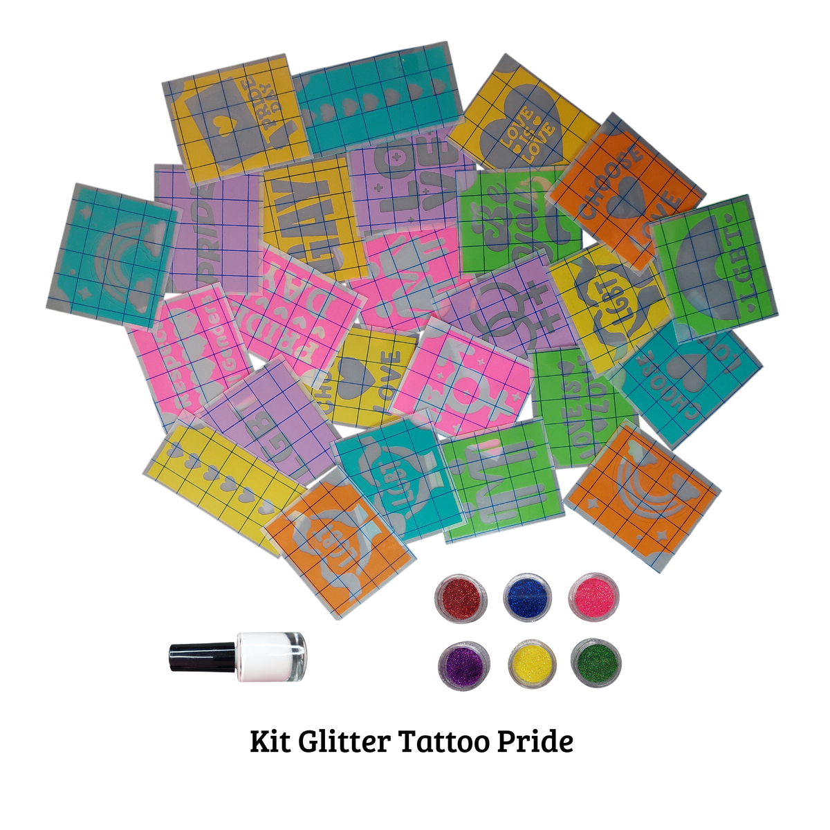 Kit Glitter Tattoo Pride Facecolor