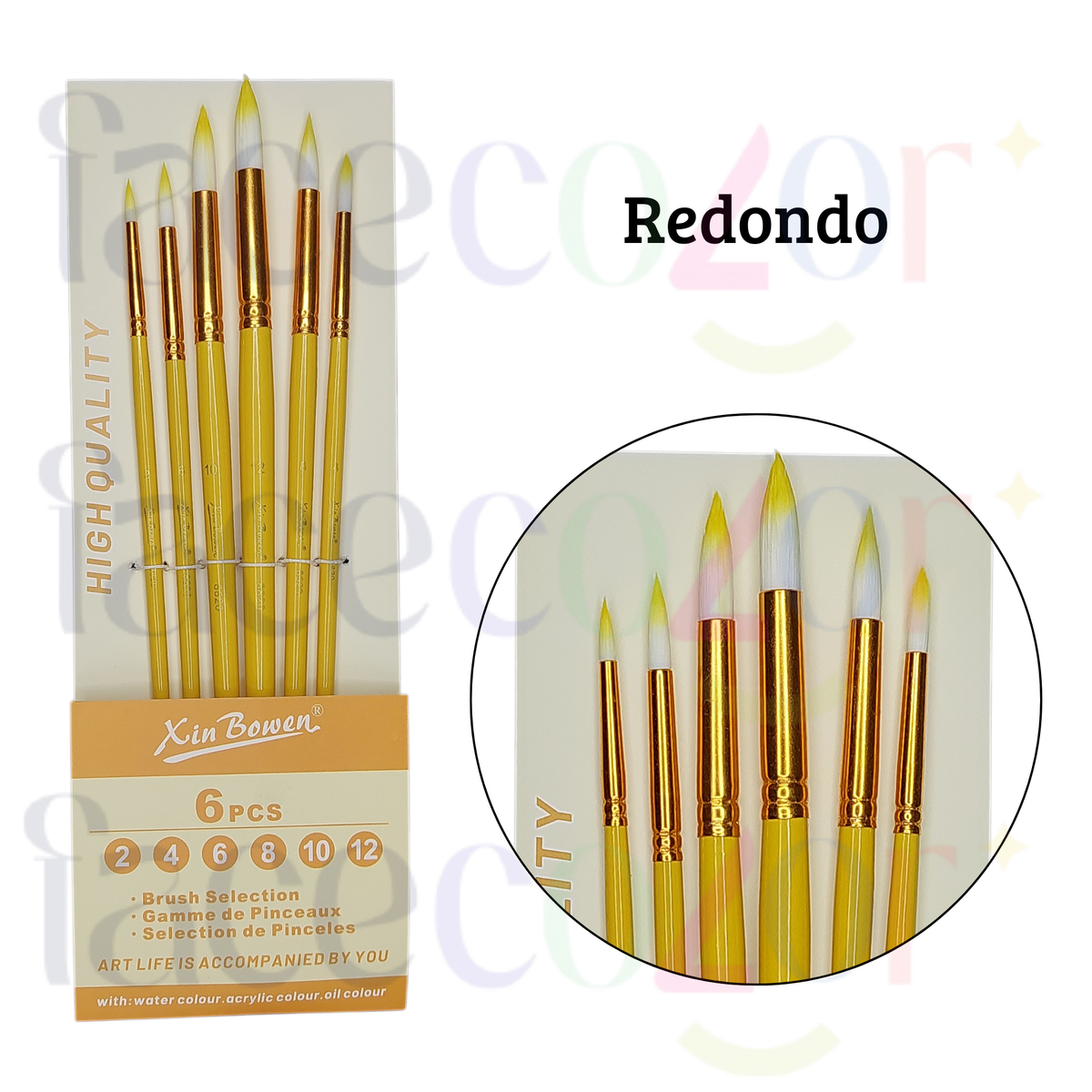 Set Pinceles Amarillo