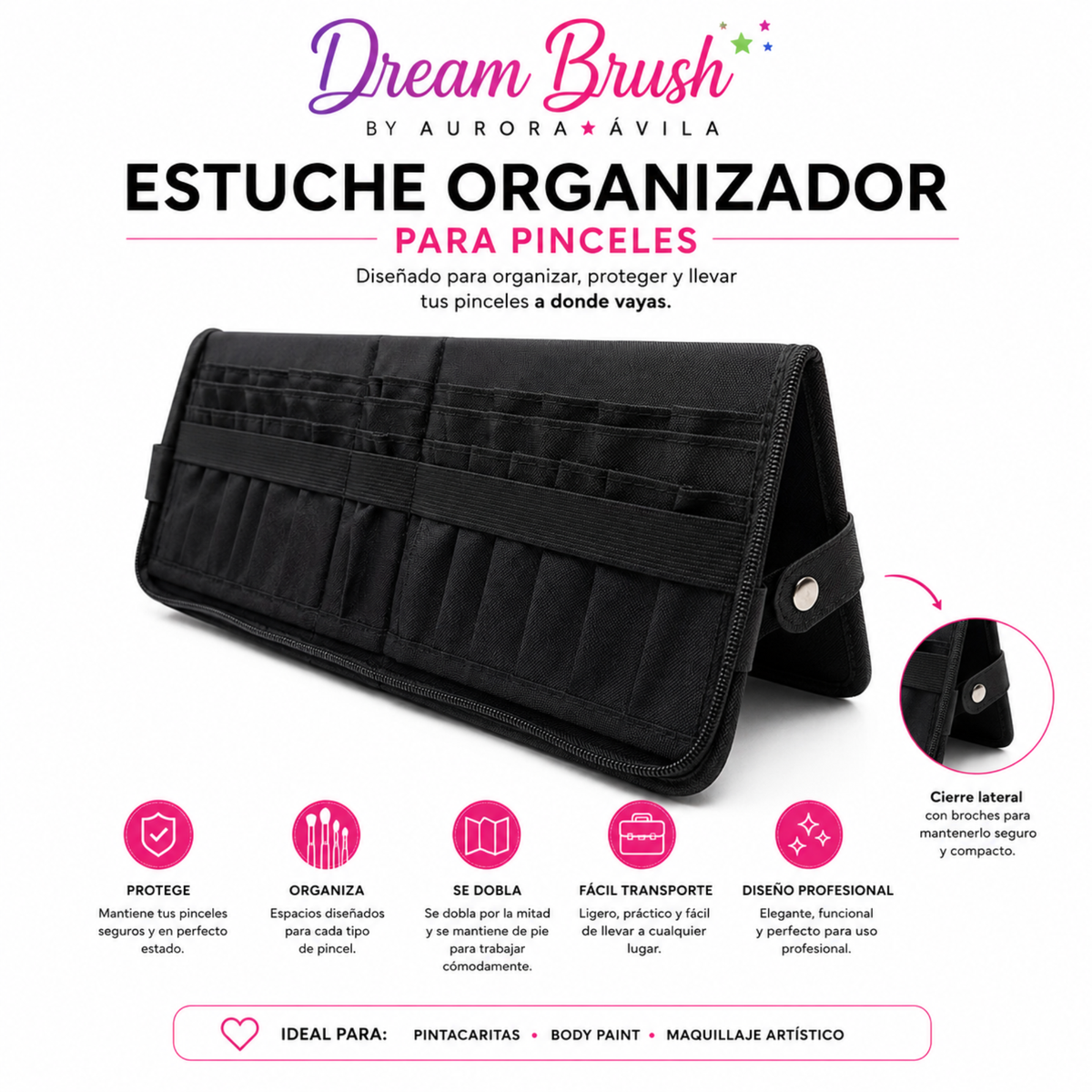 Estuche Organizador de Pinceles