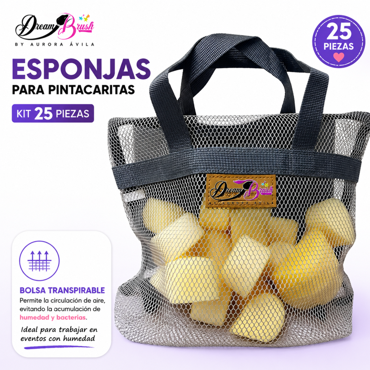 Bolsa de Esponjas 25 Piezas