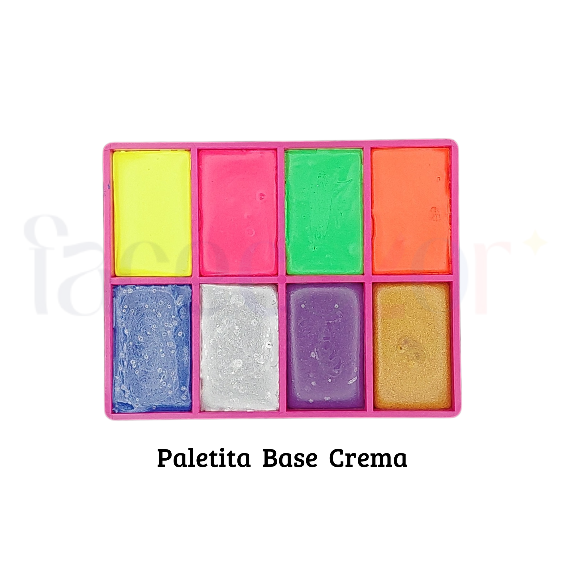 Paletita Colibrix Mixta Neón y Metálica Base Crema 110gr.