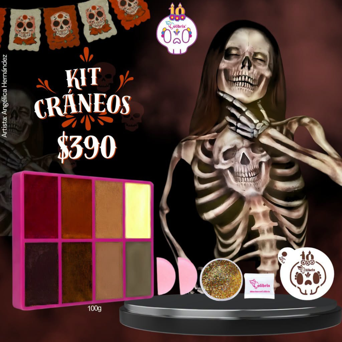 Kit Cráneos 100gr Colibrix