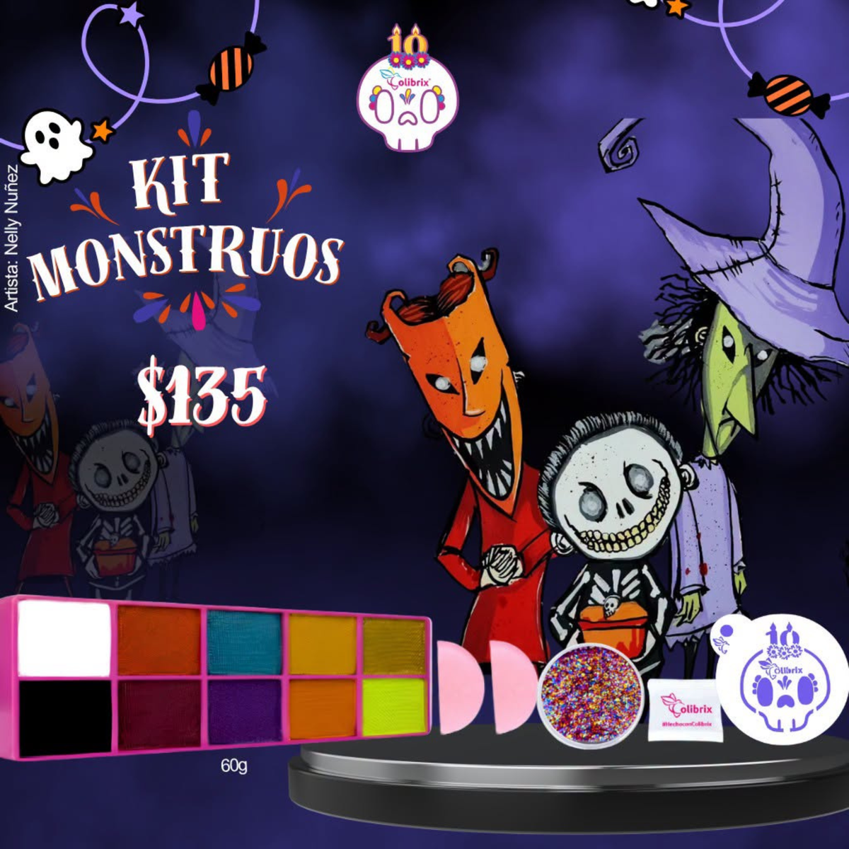 Kit Monstruos 60gr Colibrix