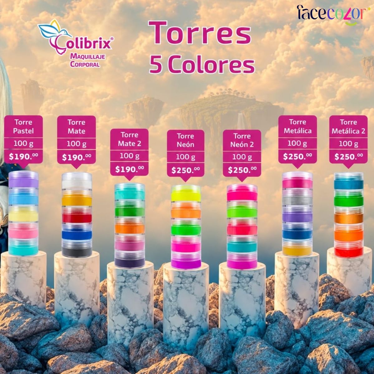 Variedad de Torres Colibrix 100gr