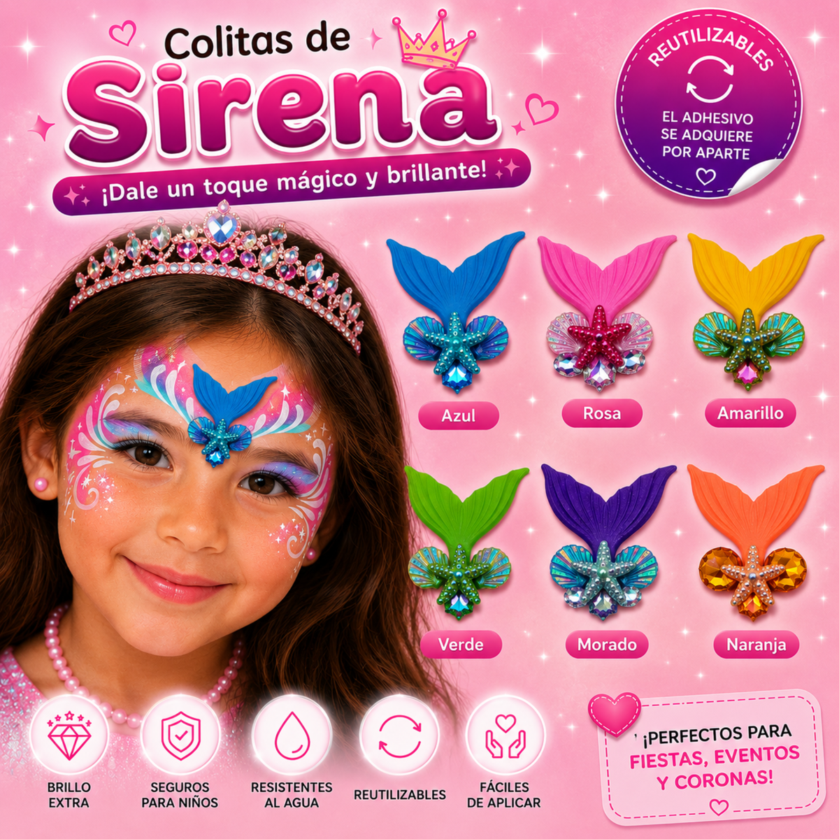Bling Colitas de Sirenas
