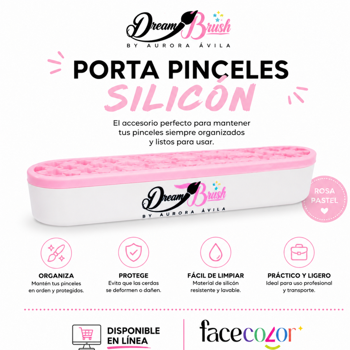Porta Pincel de Silicon