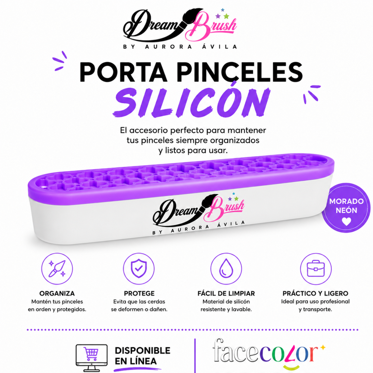Porta Pincel de Silicon