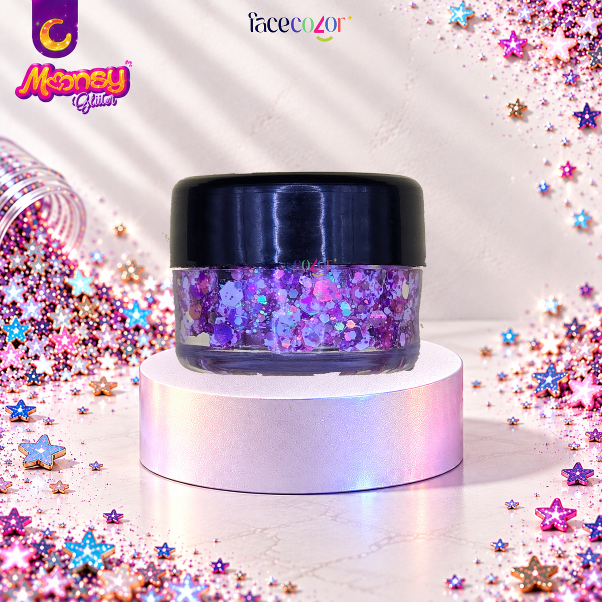 SUGAR Moonsy Glitter - Base Gel