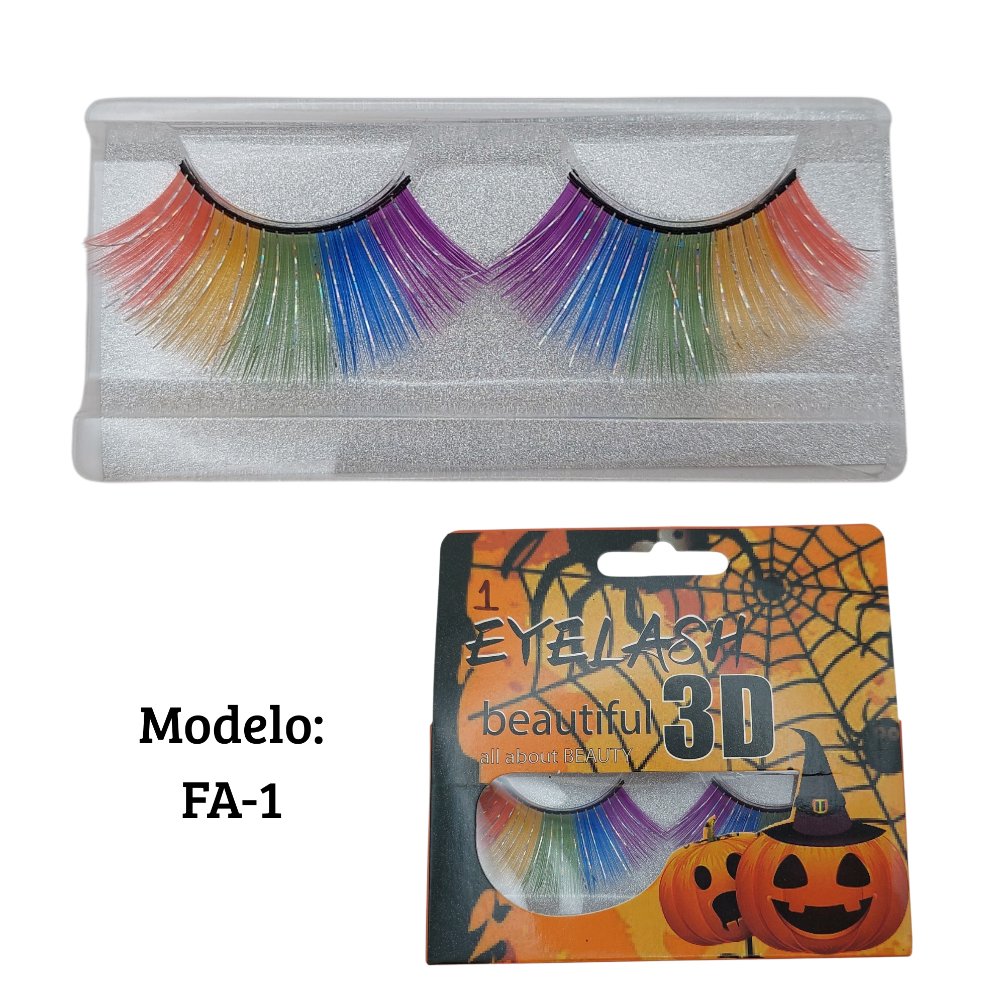 Pestañas Multicolor Fantasía