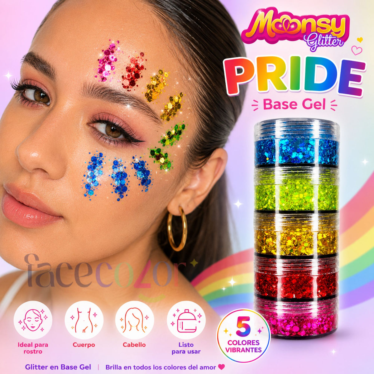 Torre Pride Base Gel Moonsy Glitter