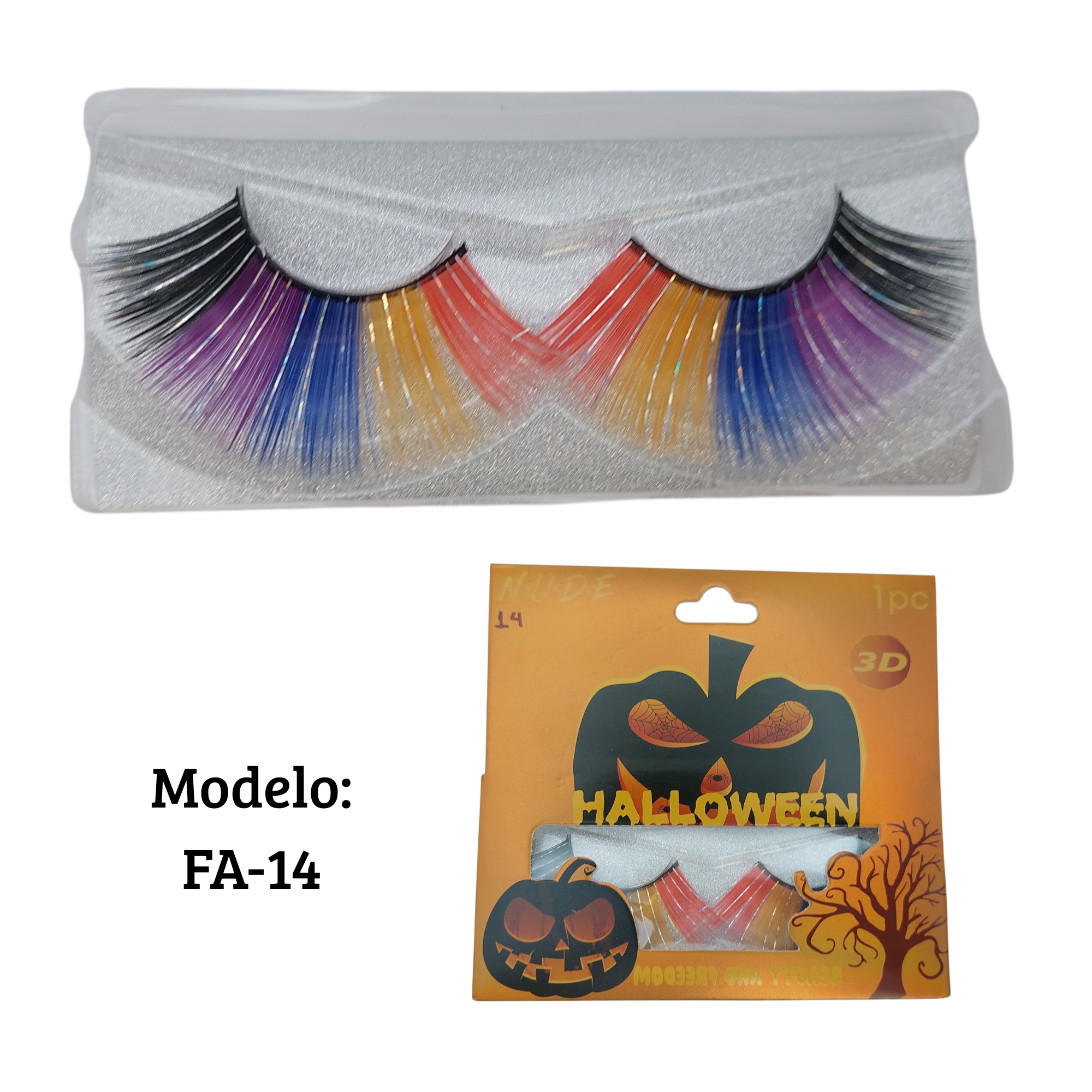 Pestañas Multicolor Fantasía