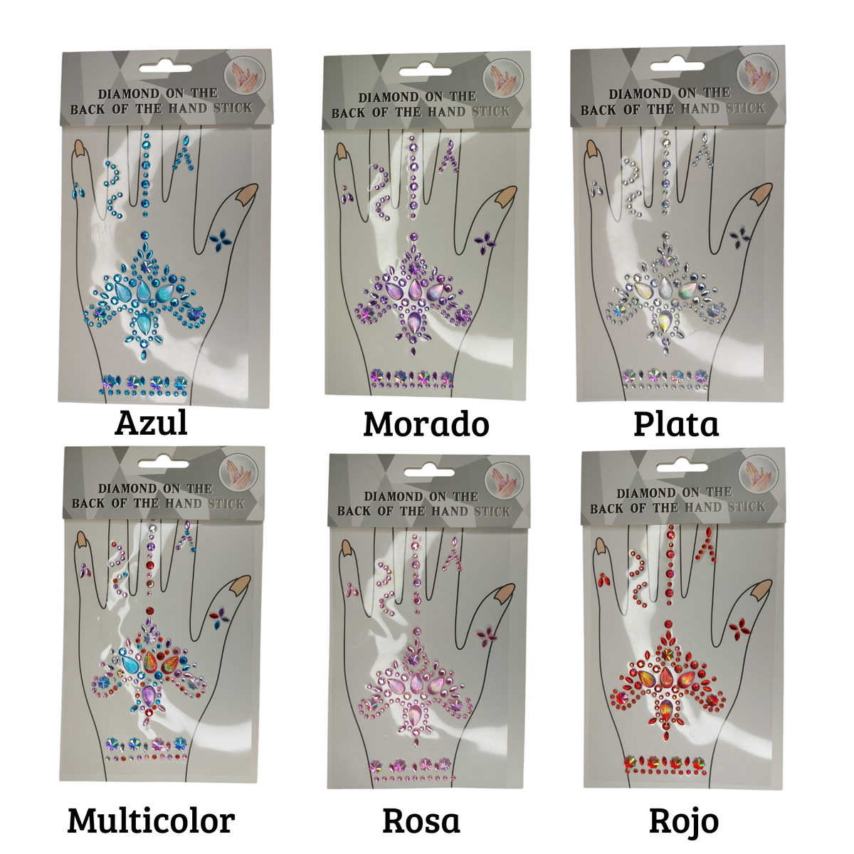 Pedrería Mano - variedad de colores (venta por individual)